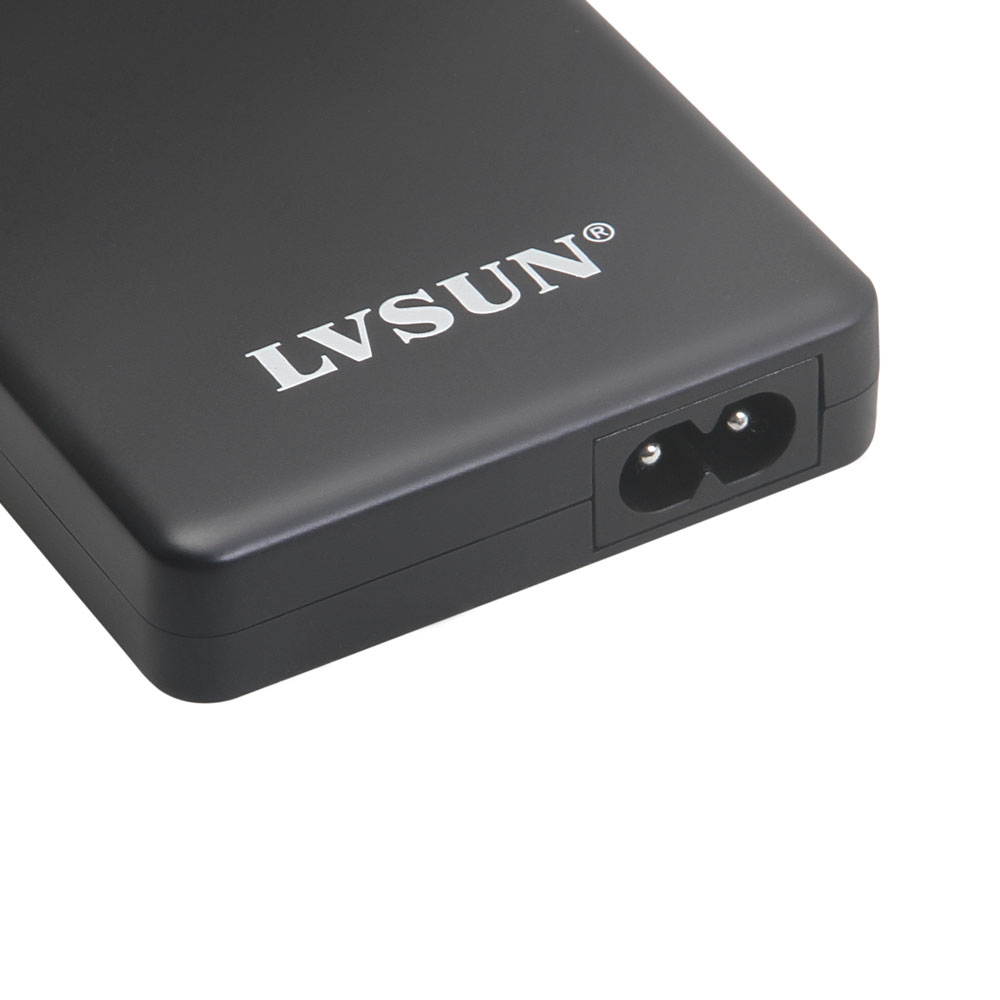 Lvsun 90 Watt Universal Notebook Charger Adapter Laptop Ac Adapter Power Supply Fit for Lenovo 20.5v, Ibm 20v, Hp/compaq 18.5v, Dell 19.5v, Toshiba 18v, Sony 16v, Acer 16v, Asus 19v, Etc