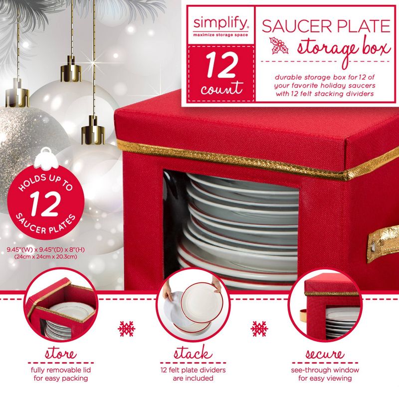 Saucer Dinnerware Storage Box - Simplify