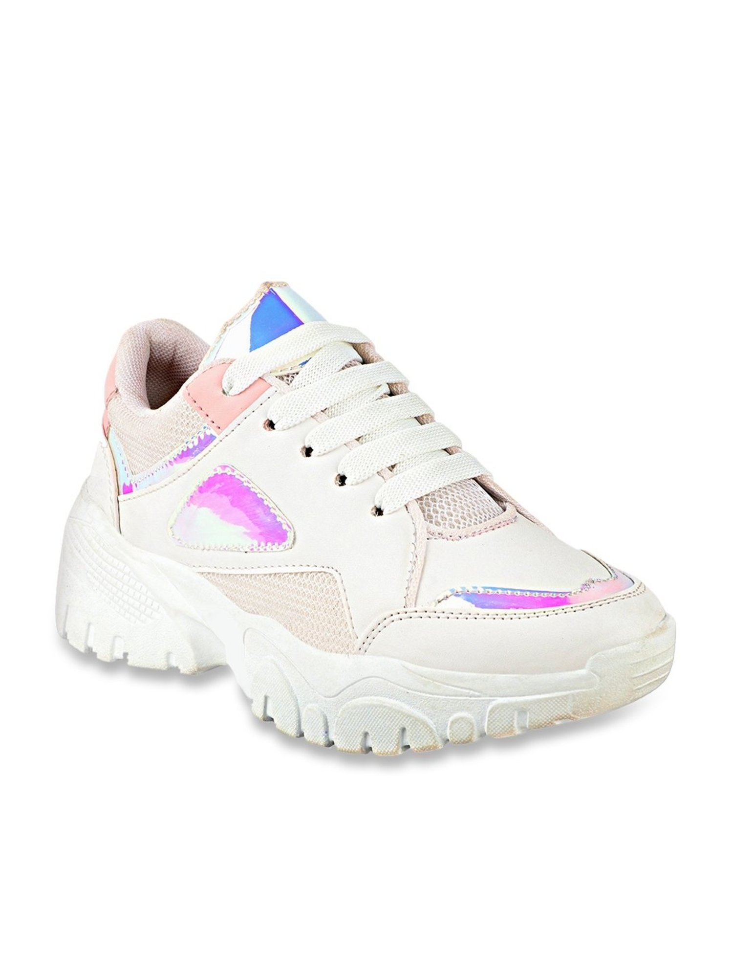 Shoetopia Women's White Sneakers