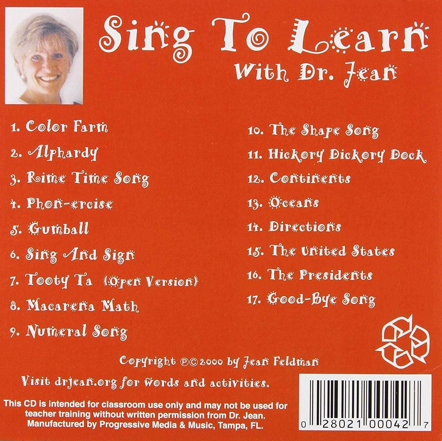 Melody House MH-DJD04 Sing to Learn with Dr. Jean