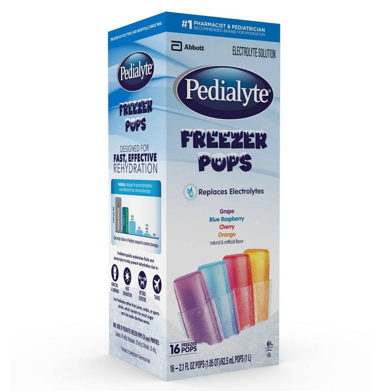 Pedialyte Electrolyte Solution Freezer Pops Variety Pack - 33.6oz