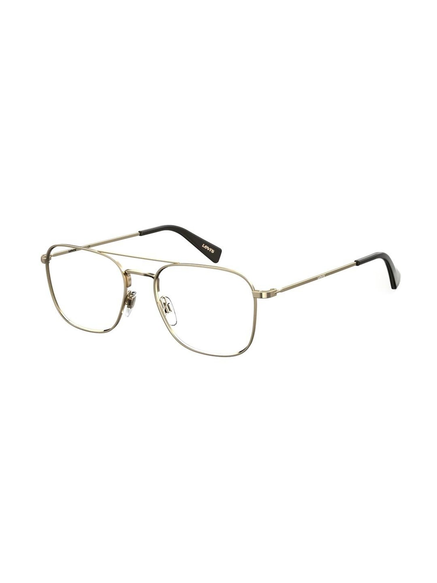 Levi's Gold Rectangular Unisex Eye Frames