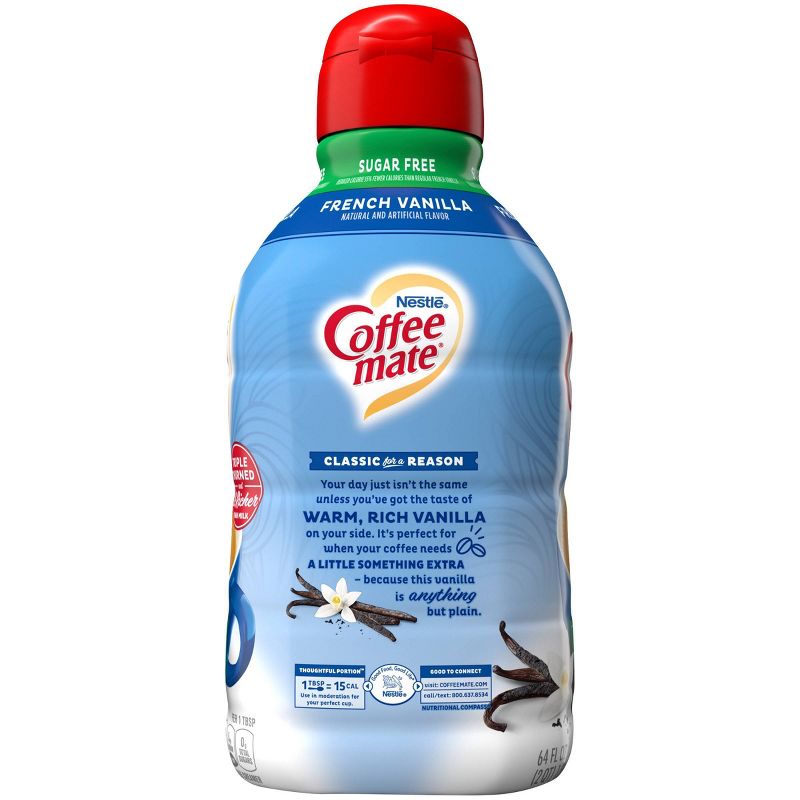 Coffee Mate Sugar Free French Vanilla Coffee Creamer - 0.5gal