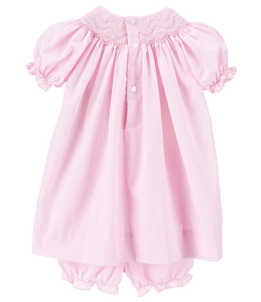 Petit Ami Baby Girls 3-9 Months Smocked Gingham Dress