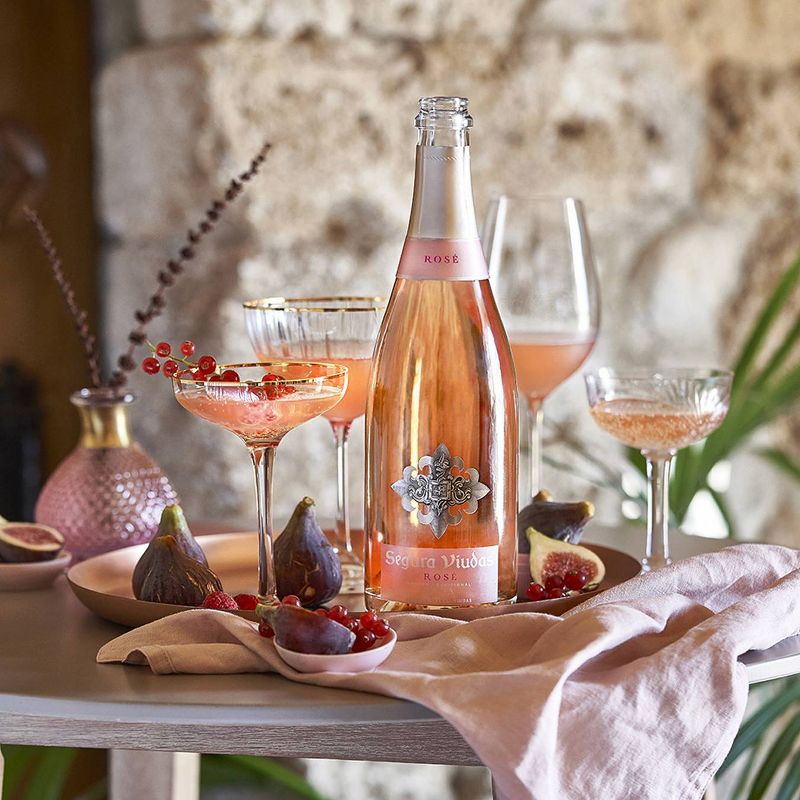 Segura Viudas Cava Brut Sparkling Rosé Wine - 750ml Bottle