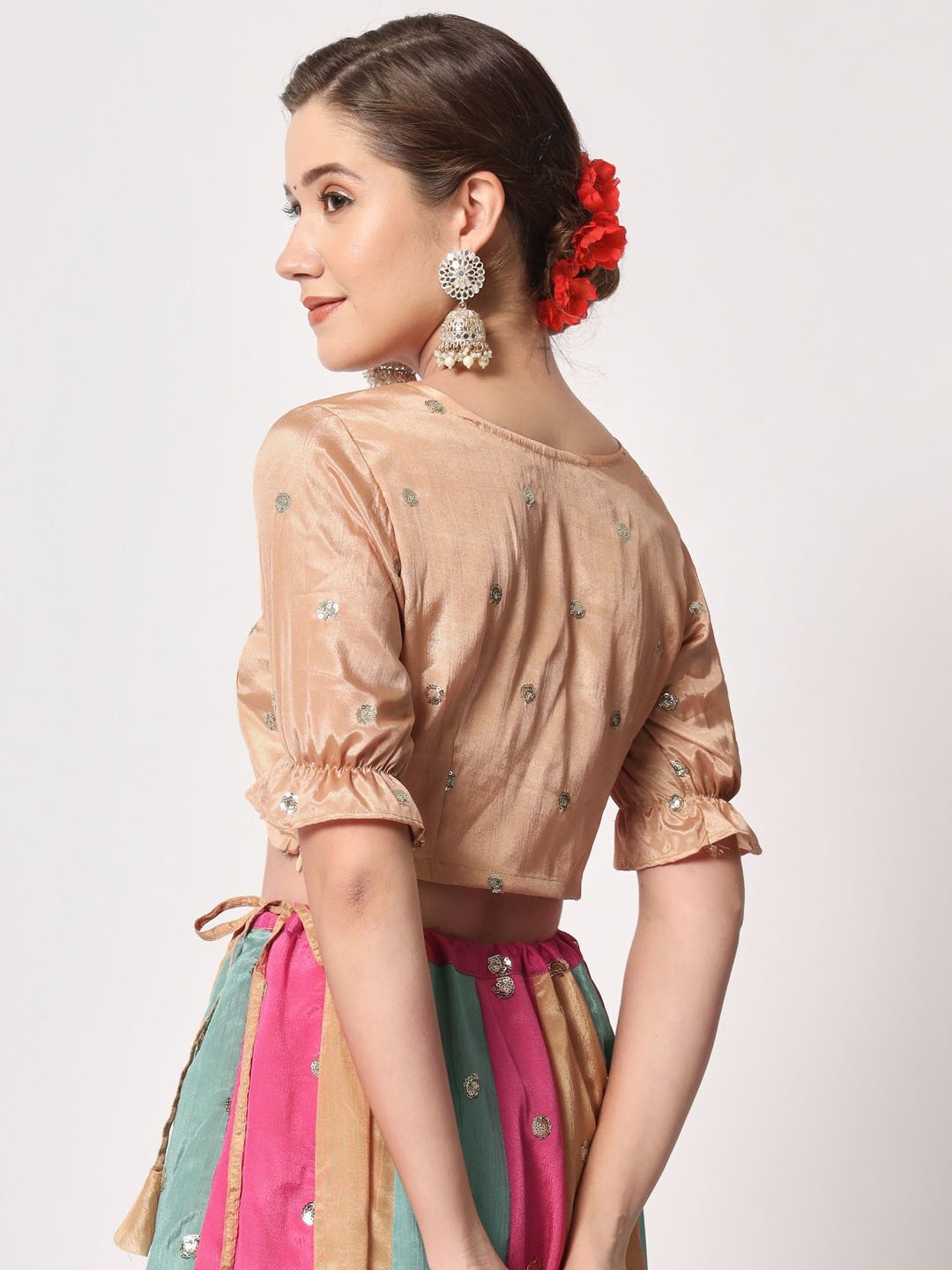 studiorasa Beige Embellished Blouse