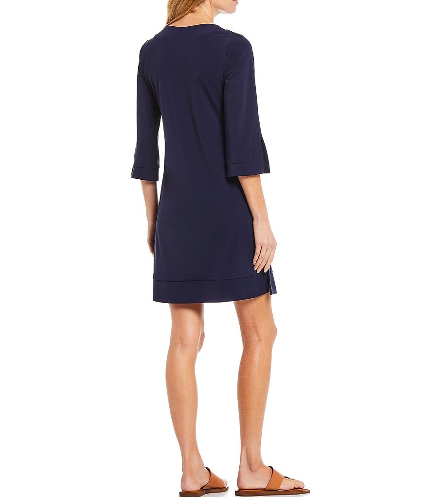 Jude Connally Megan Short Sleeve Split Round Neck Dress