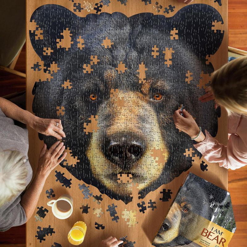 Madd Capp I AM Bear 550 Piece Animal Head-Shaped Jigsaw Puzzle