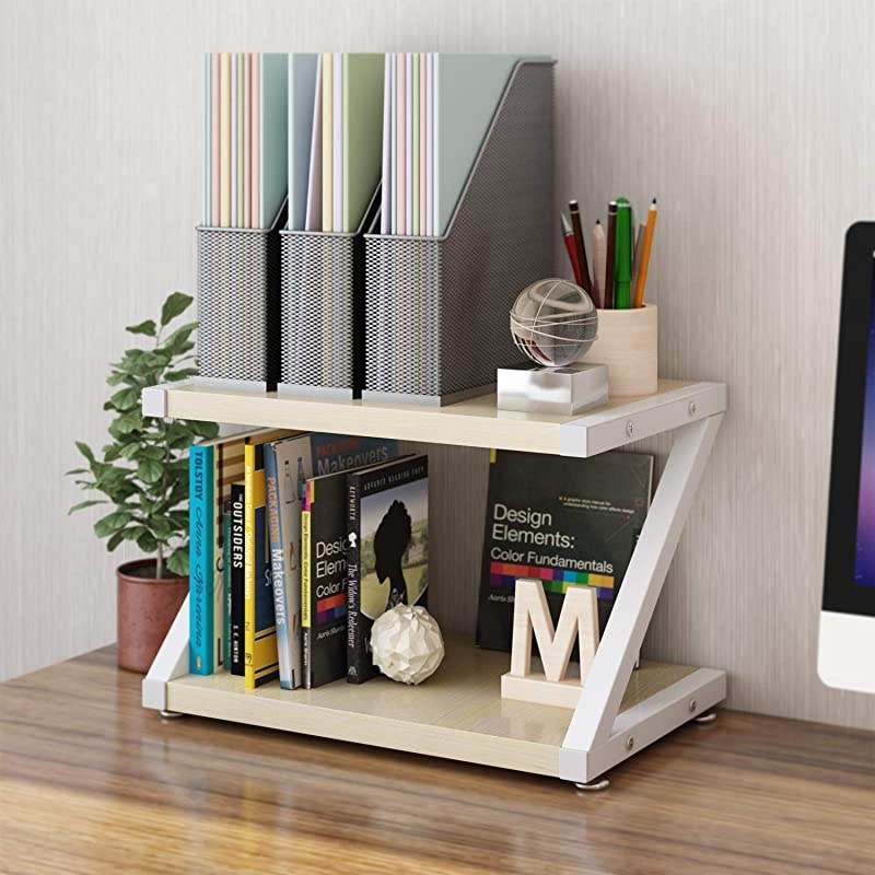 Desktop Stand for Printer Desktop Shelf with Anti Skid Pads for Space Organizer as Storage Shelf Book Shelf Double Tier Tray with Hardware Steel for Mini 3D Printer by