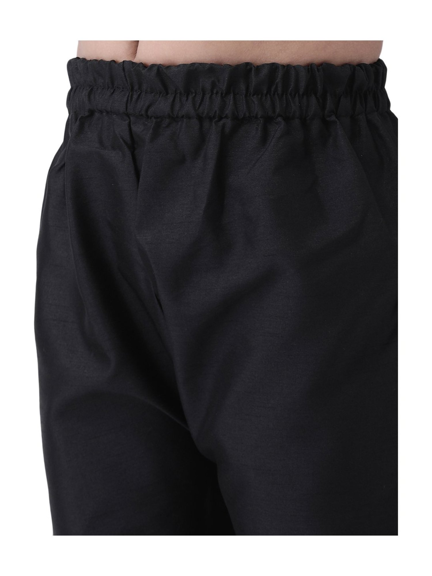 Hangup Kids Black Regular Fit Kurta & Pyjamas