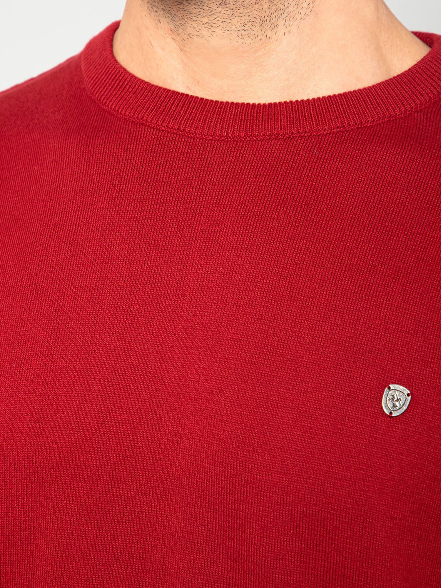 Cantabil Red Regular Fit Sweater