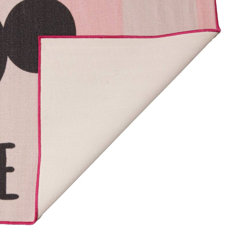 54"x78" Minnie Mouse Striped Area Rug