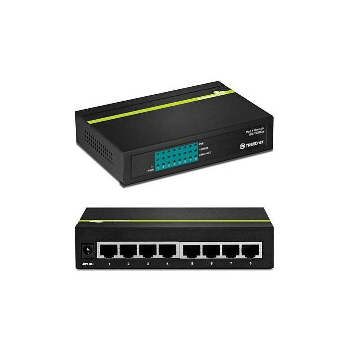 8 Port Gig Poe Greennet Swtch