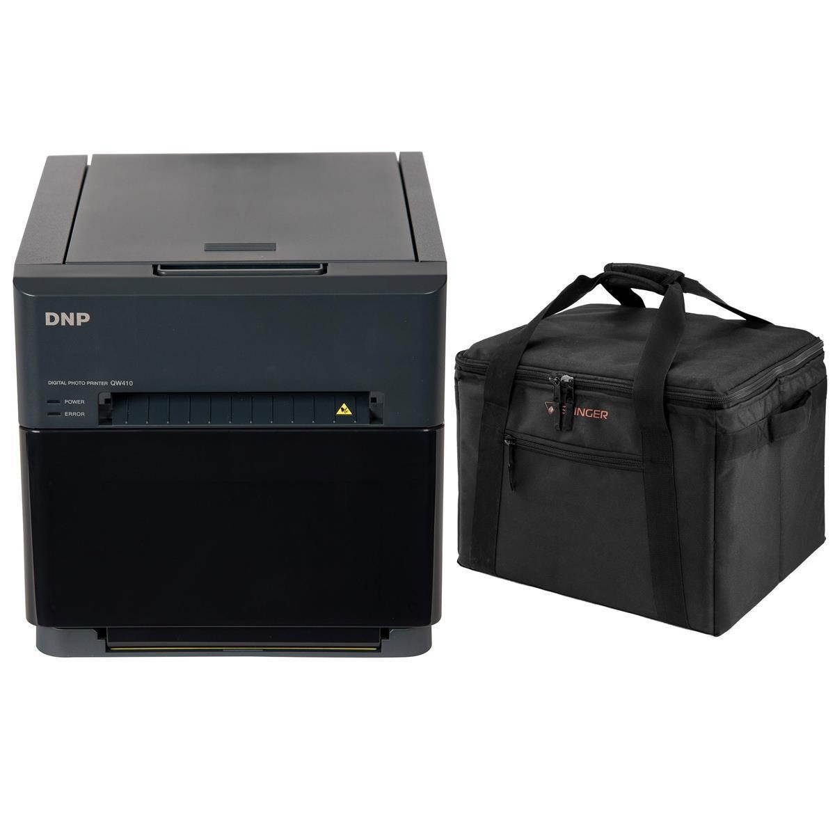 DNP QW410 4.5" Dye Sublimation Printer 300x300dpi W/Slinger Padded Printer Case