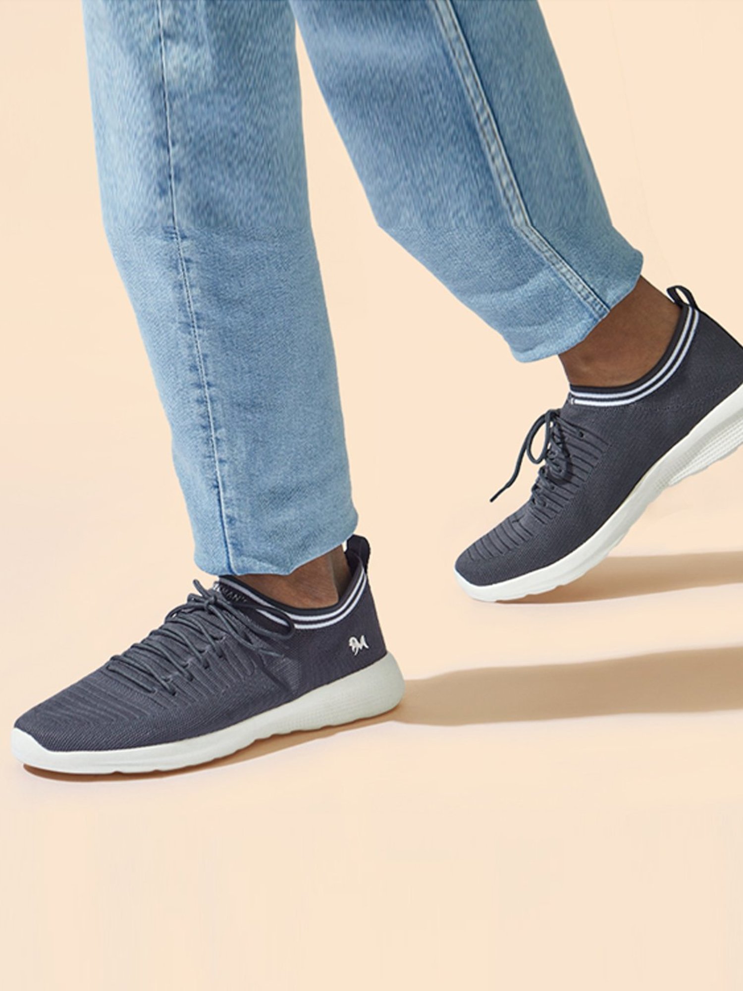 Neemans Men's Commuter Basics Grey Casual Sneakers