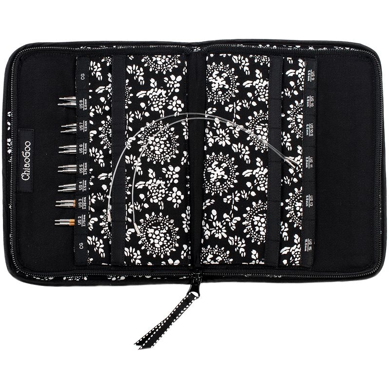 ChiaoGoo SPIN Bamboo Intchg Knitting Needle 4" Tip Set-Small