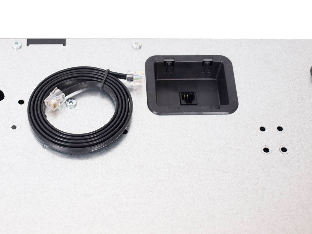 Angel POS Under Counter 18" Point of Sale/POS Cash Drawer with Mounting Bracket/Mount Heavy Duty RJ-12 Key-Lock Cash Register w/Bill & Coin Trays (Black with Stainless Steel Front)