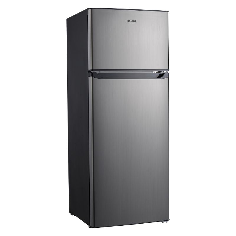 Galanz 7.6 cu ft Compact Refrigerator - Stainless Steel GL76S1E