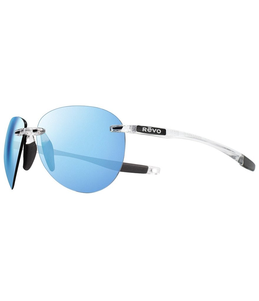Revo Descend Aviator Polarized 62mm Sunglasses