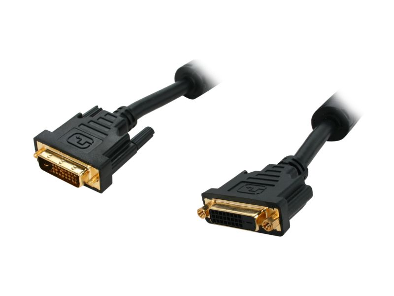 DAT 7321D Black Male to Male One DVI-D to DVI-D Single Link Cable