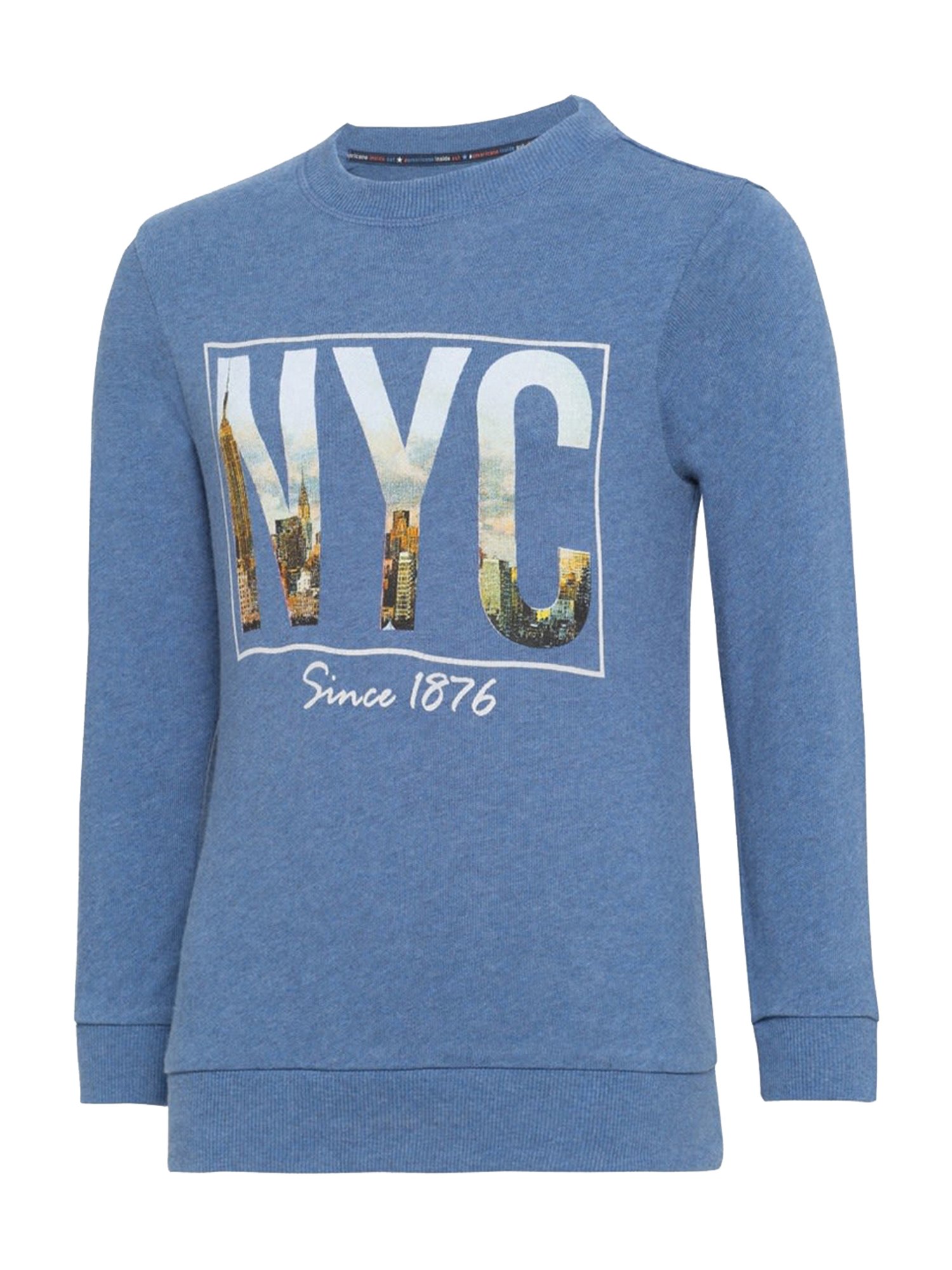 Jockey Kids Blue Printed UB58 Sweatshirt