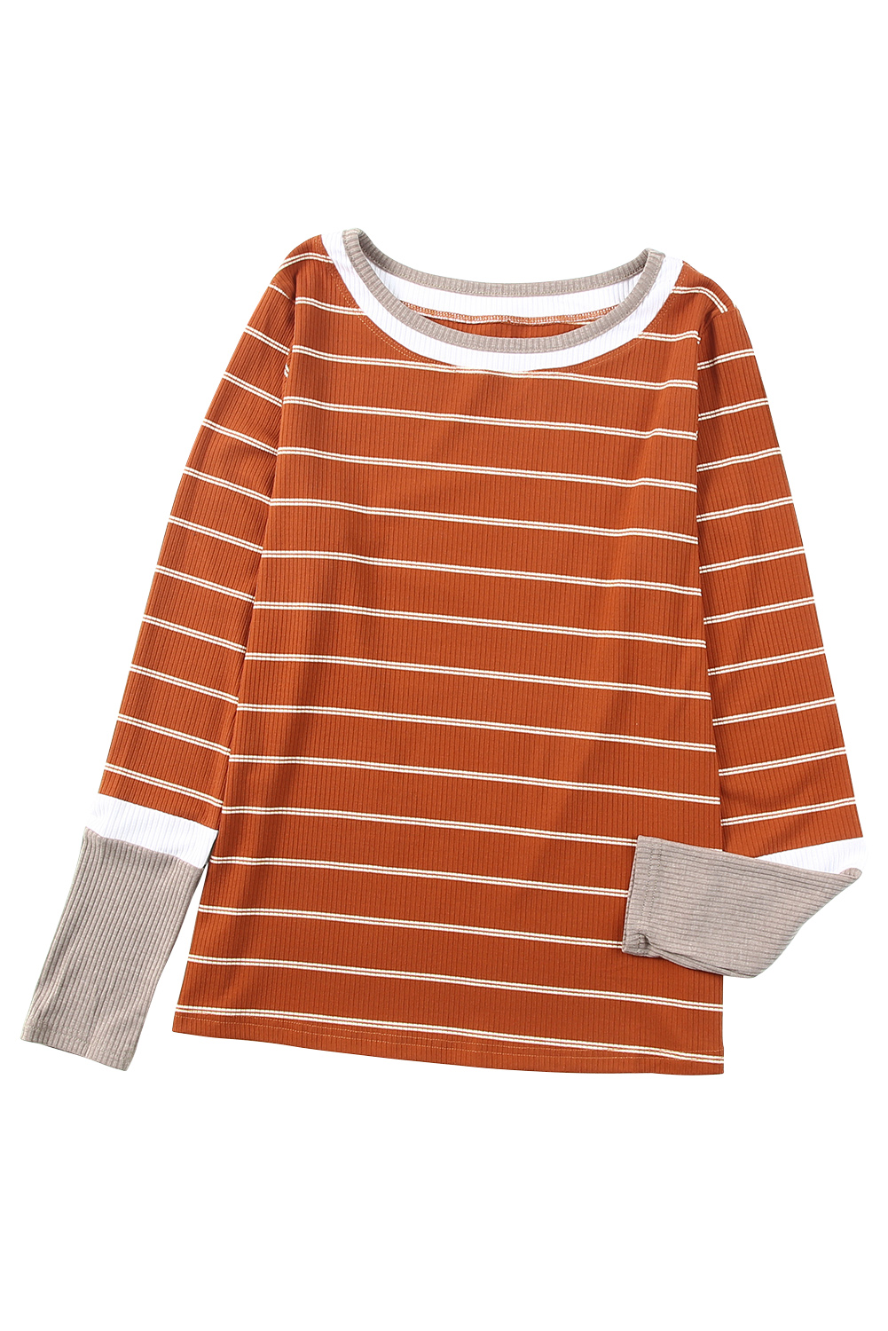 Gibson & Latimer Jewel Neck Basic Stripe Tee