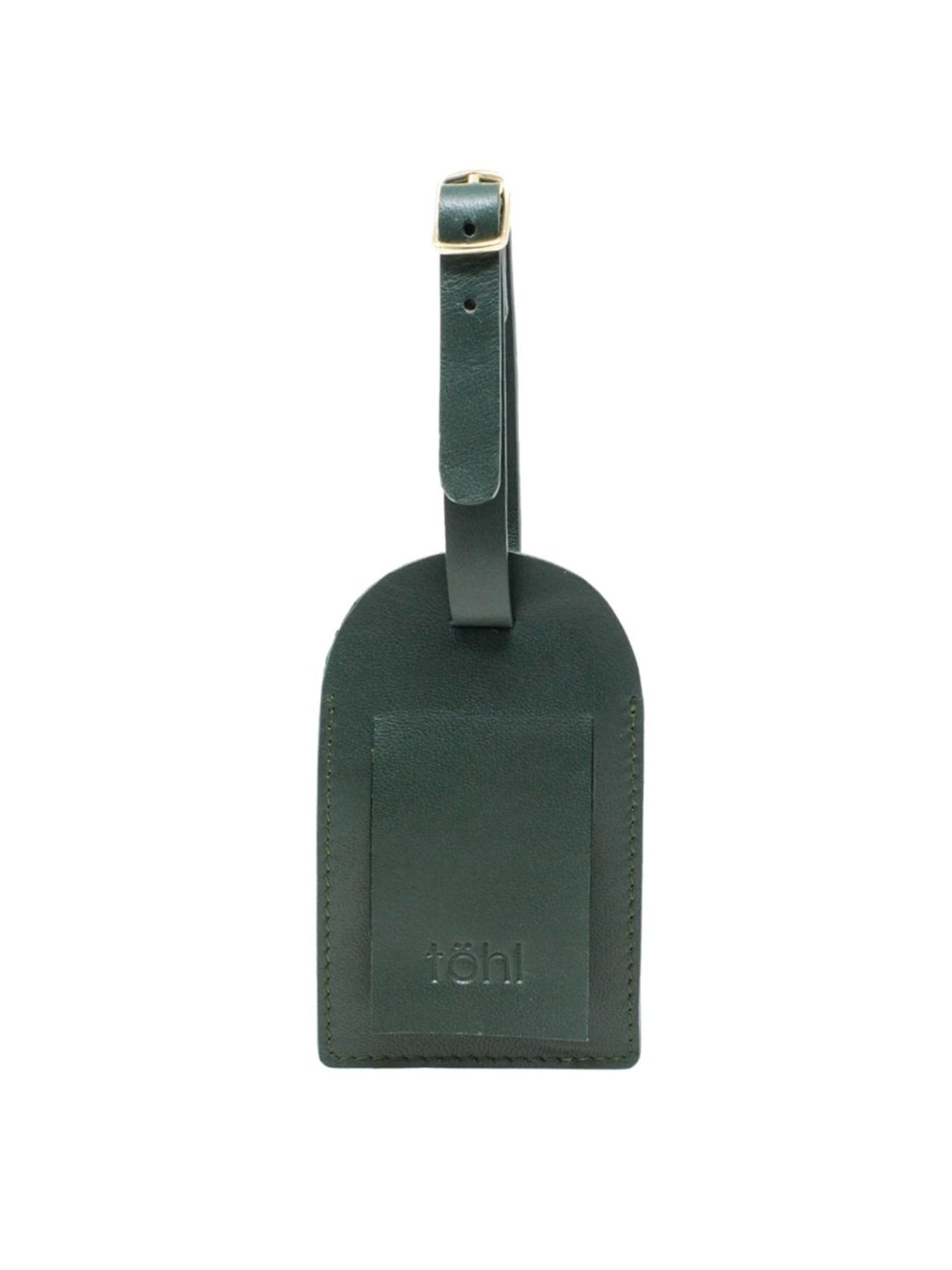 Tohl Kiel Green Leather Solid Key Tag