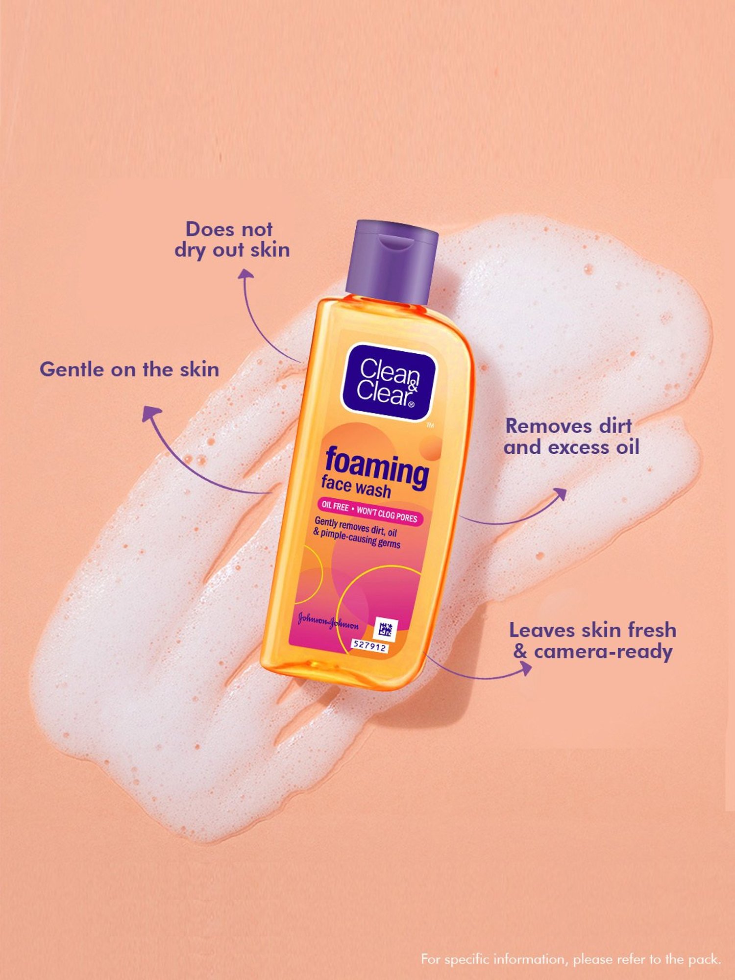 Clean & Clear Foaming Face Wash - 150 ml