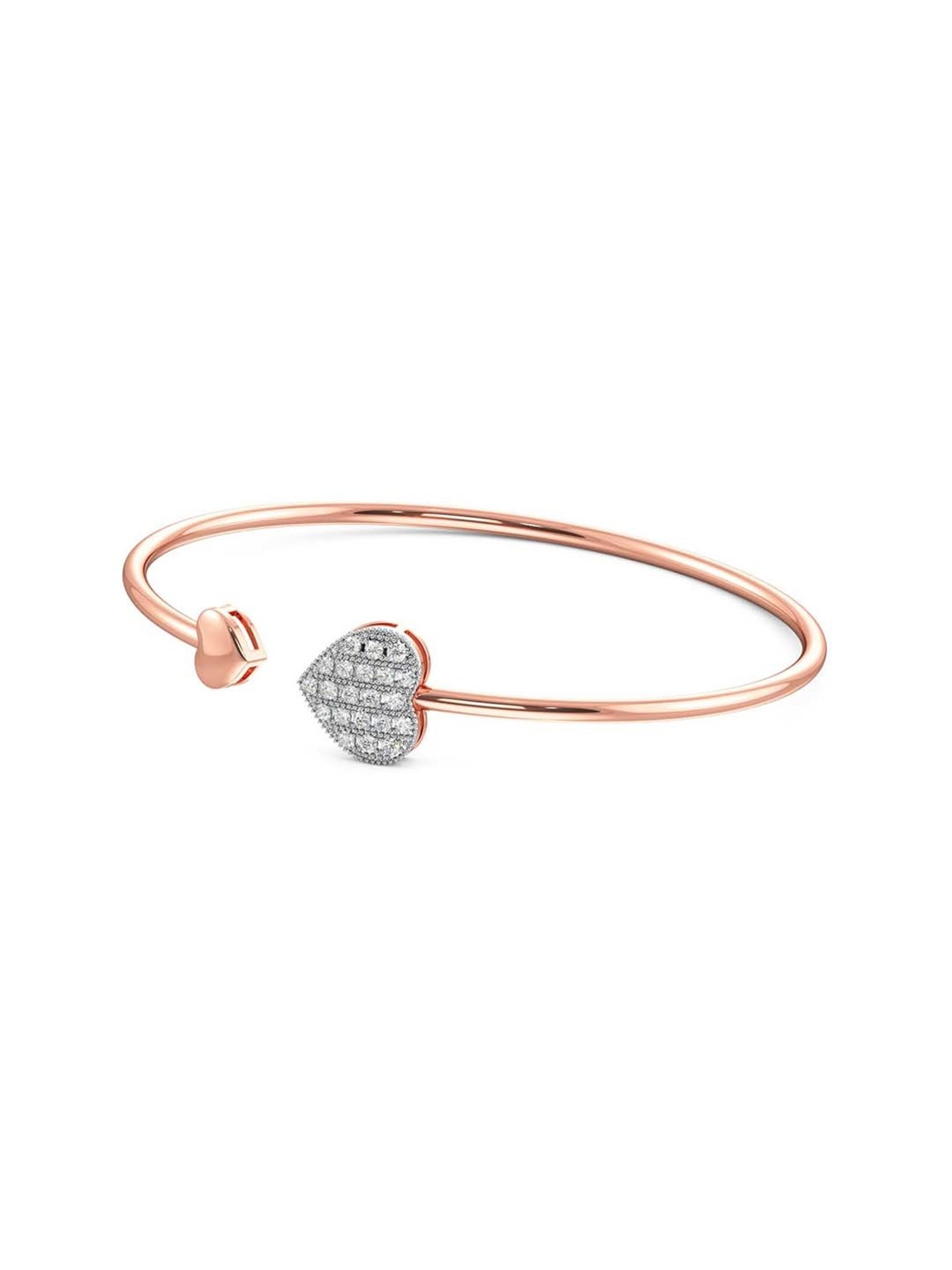 Joyalukkas 18k Rose Gold & Diamond LOVE Bracelet for Women