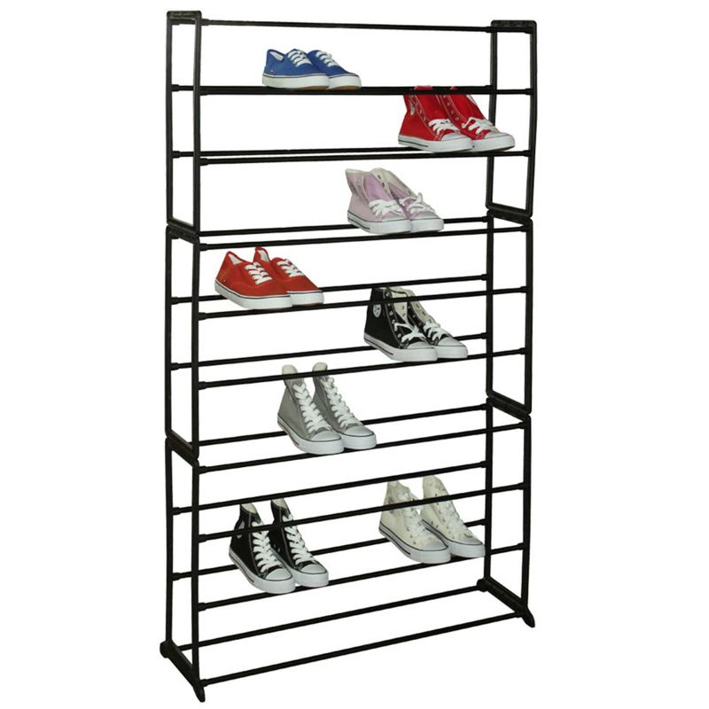 Honey-Can-Do 2-Tier Nesting Bamboo Shoe Rack