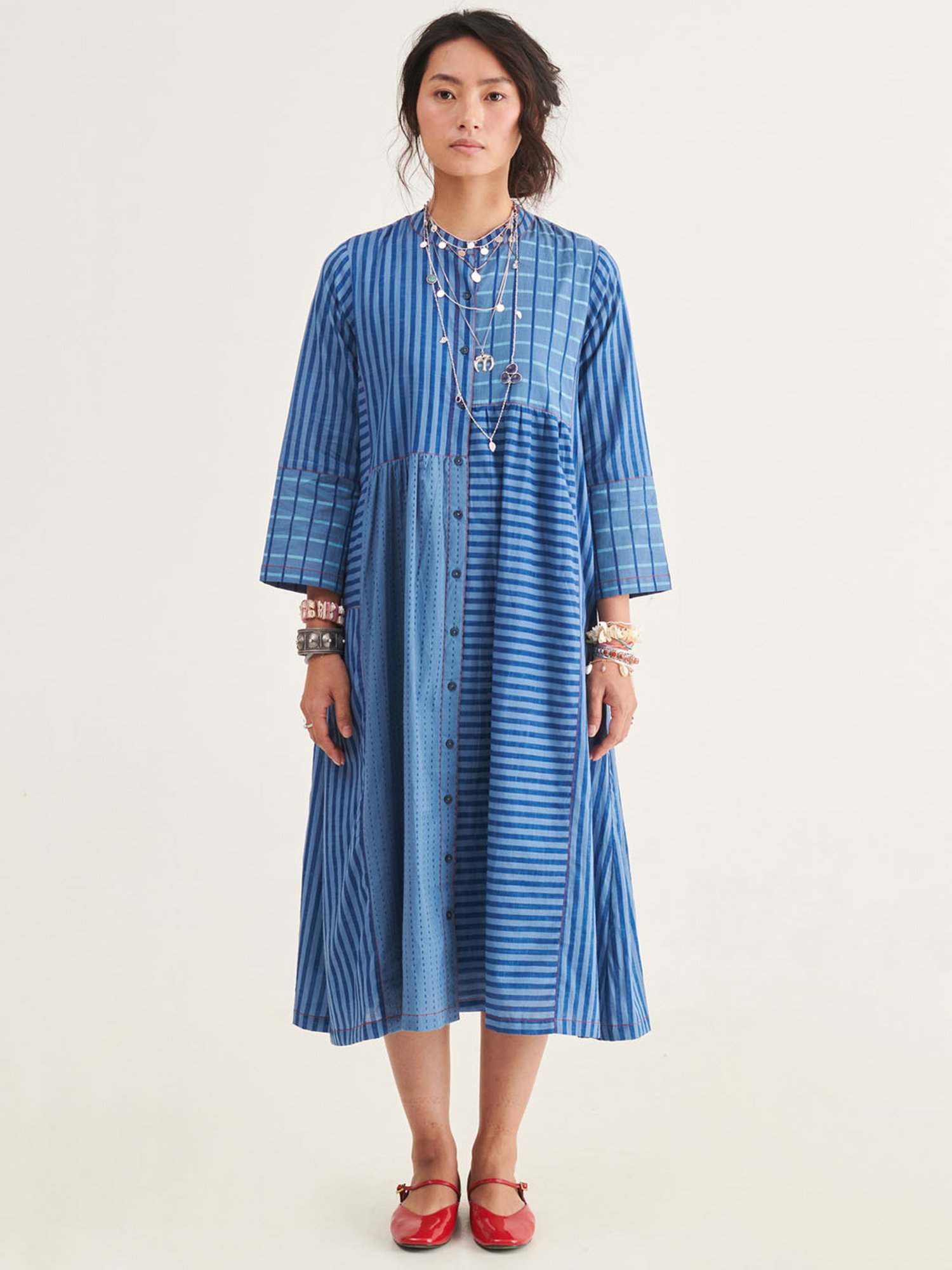 Prakriti Jaipur Indigo Panel Dress