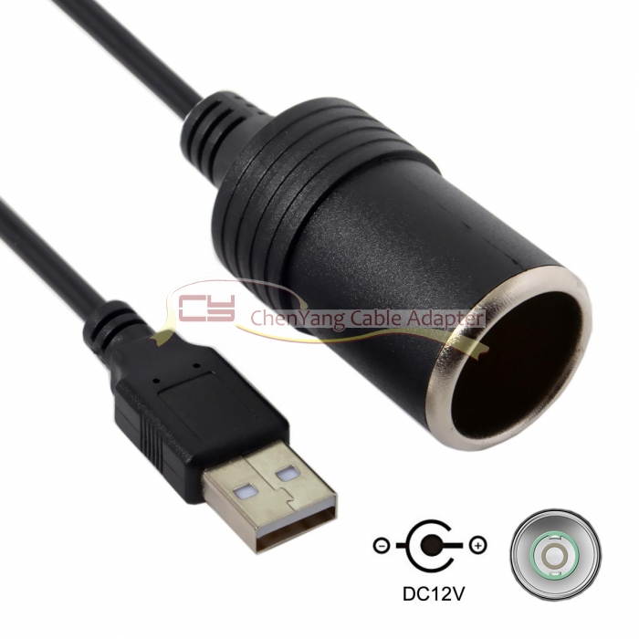 CY USB 5V To DC 12V Car Charger Socket Converter Adapter Auto Interior Accessories