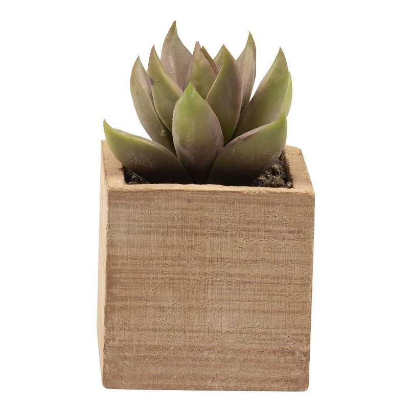 Juvale 6 Pack Small Artificial Succulent Plants Faux Potted Decor, 2 x 2 x 3.7 in