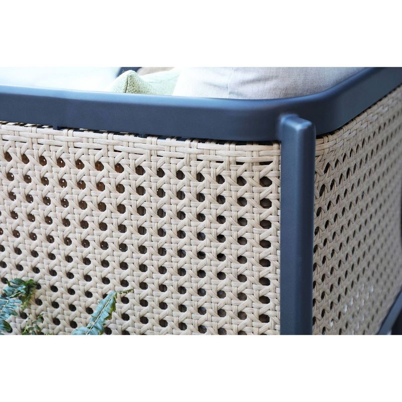 Hudson 4pc Sectional Seating Set with Sunbrella - Canopy Home and Garden