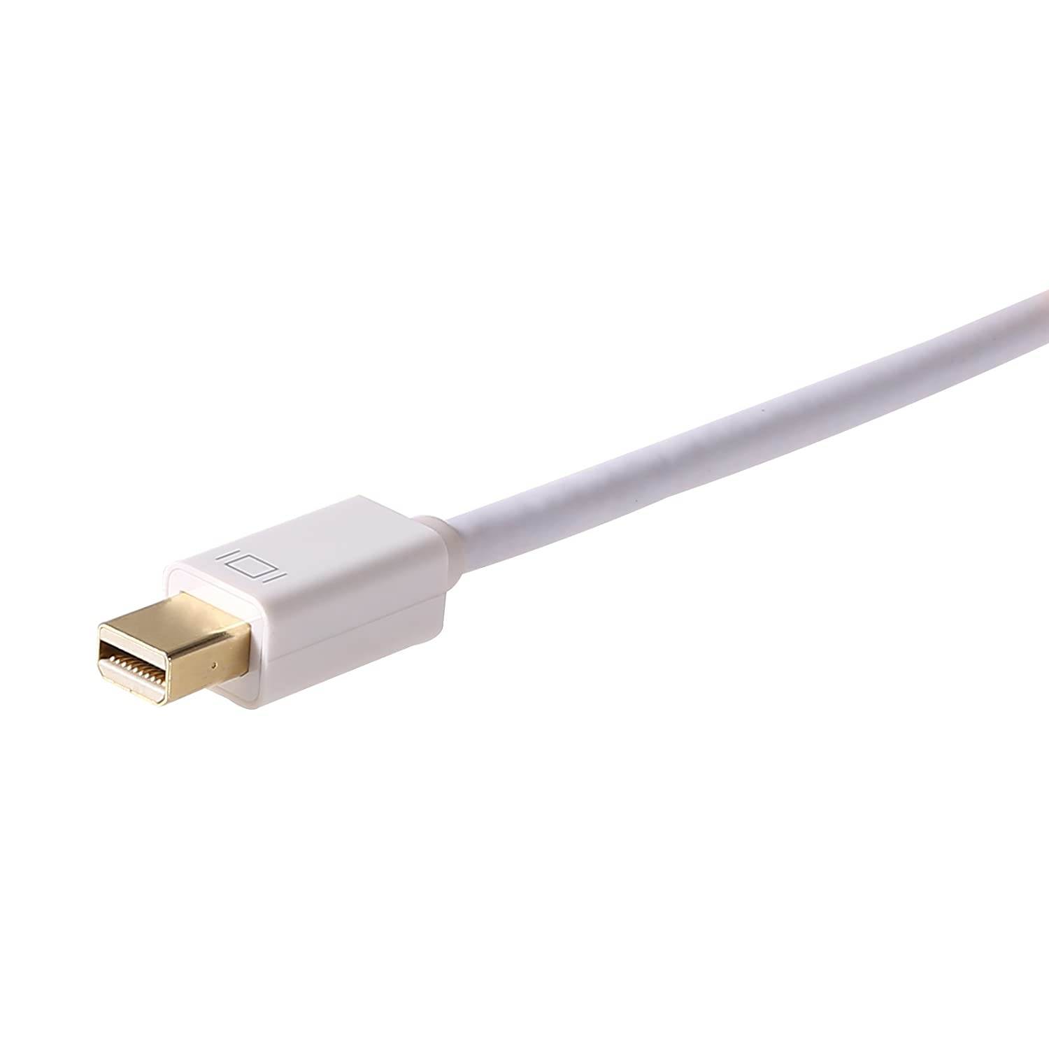 Mini DisplayPort to HDMI DVI VGA Cable, CableDeconn 3 in 1 Mini DP (Thunderbolt Port Compatible) to HDMI DVI VGA TV AV HDTV Adapter Converter for Apple Mac Book