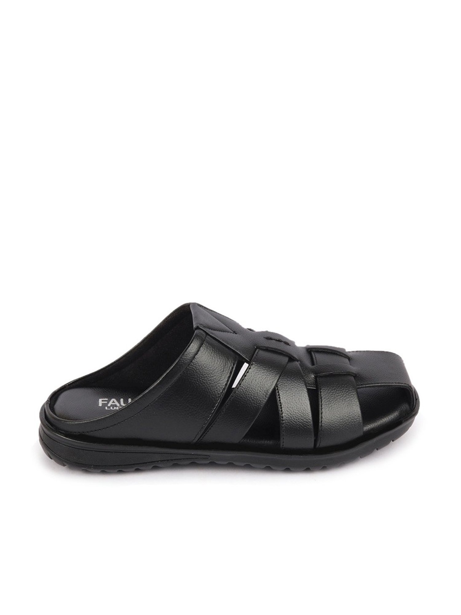 Fausto Men's Black Mule Shoes