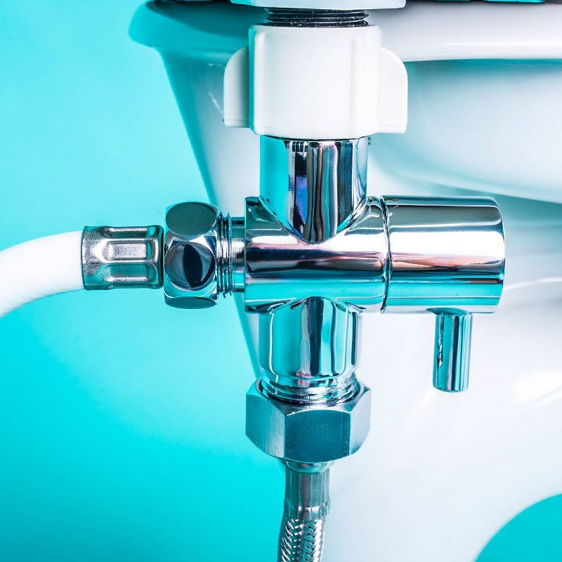 Round Bidet Seat with Self Cleaning Dual Nozzles White - Genie Bidet