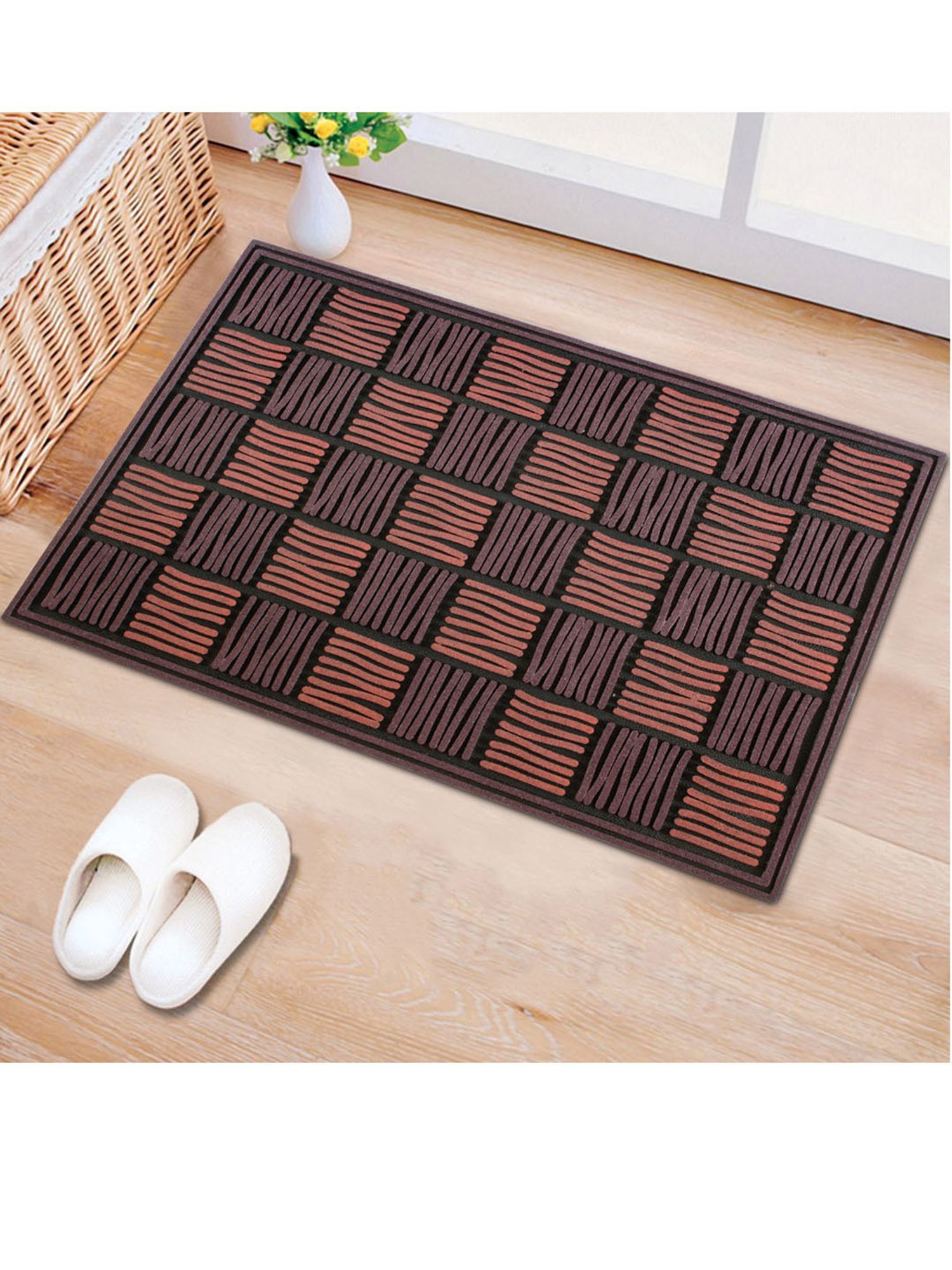 Freelance Grey PVC Set of 1 Door Mats