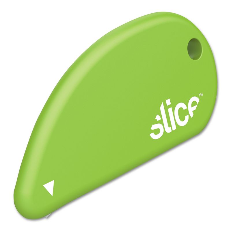 slice Safety Cutters, Fixed, Non Replaceable Micro Safety Blade, Ceramic, Green 00200