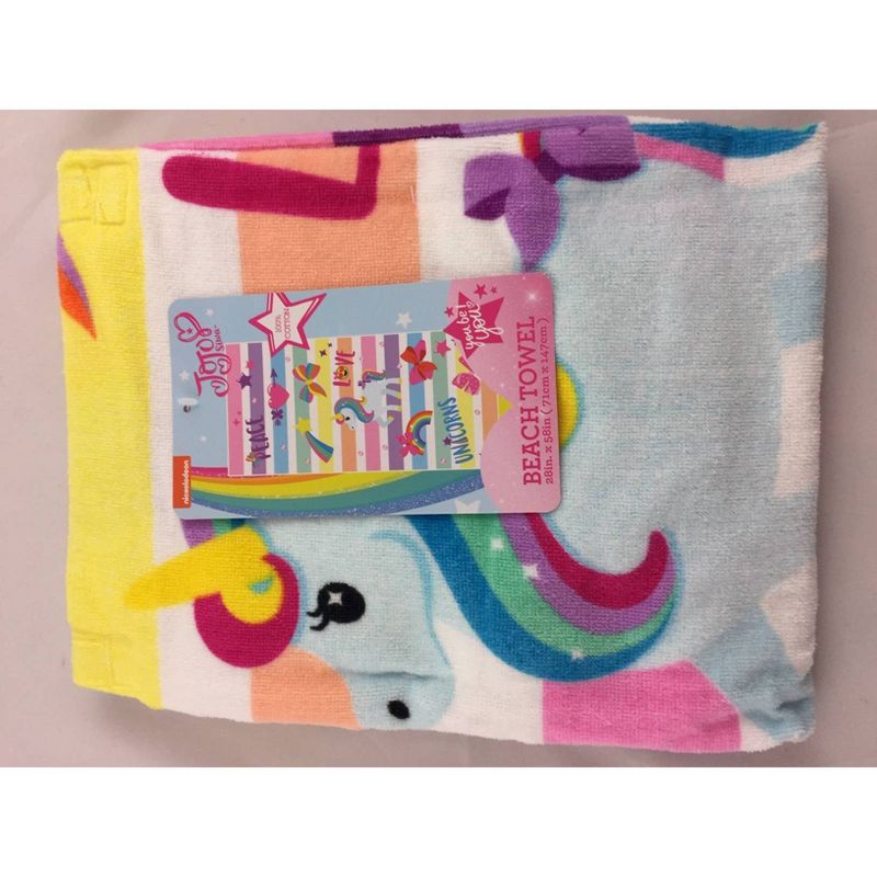 Peace Love Beach Towel Pink - JoJo Siwa