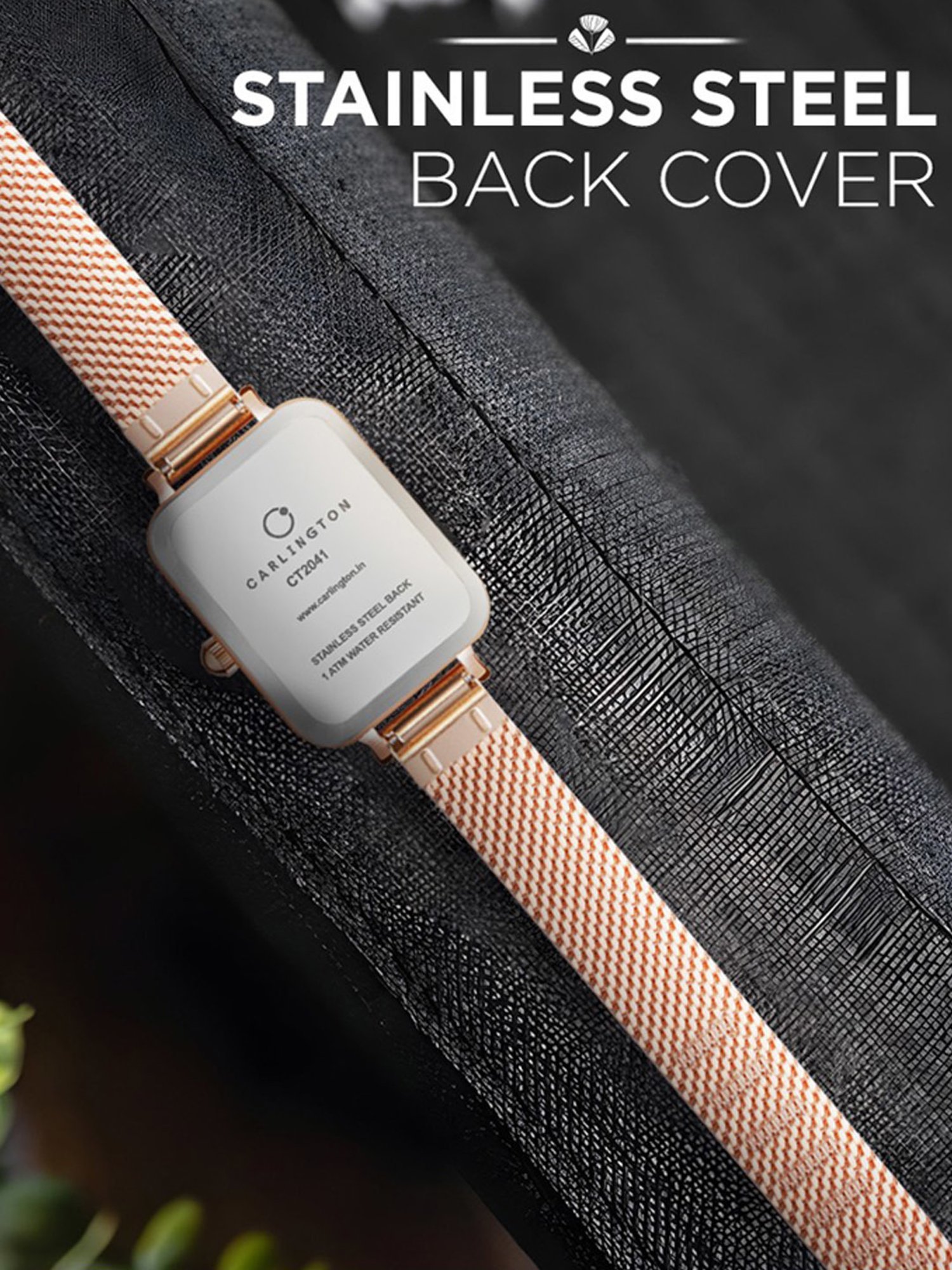 Carlington Iconic 2041 RoseBlack Analog Watch for Women