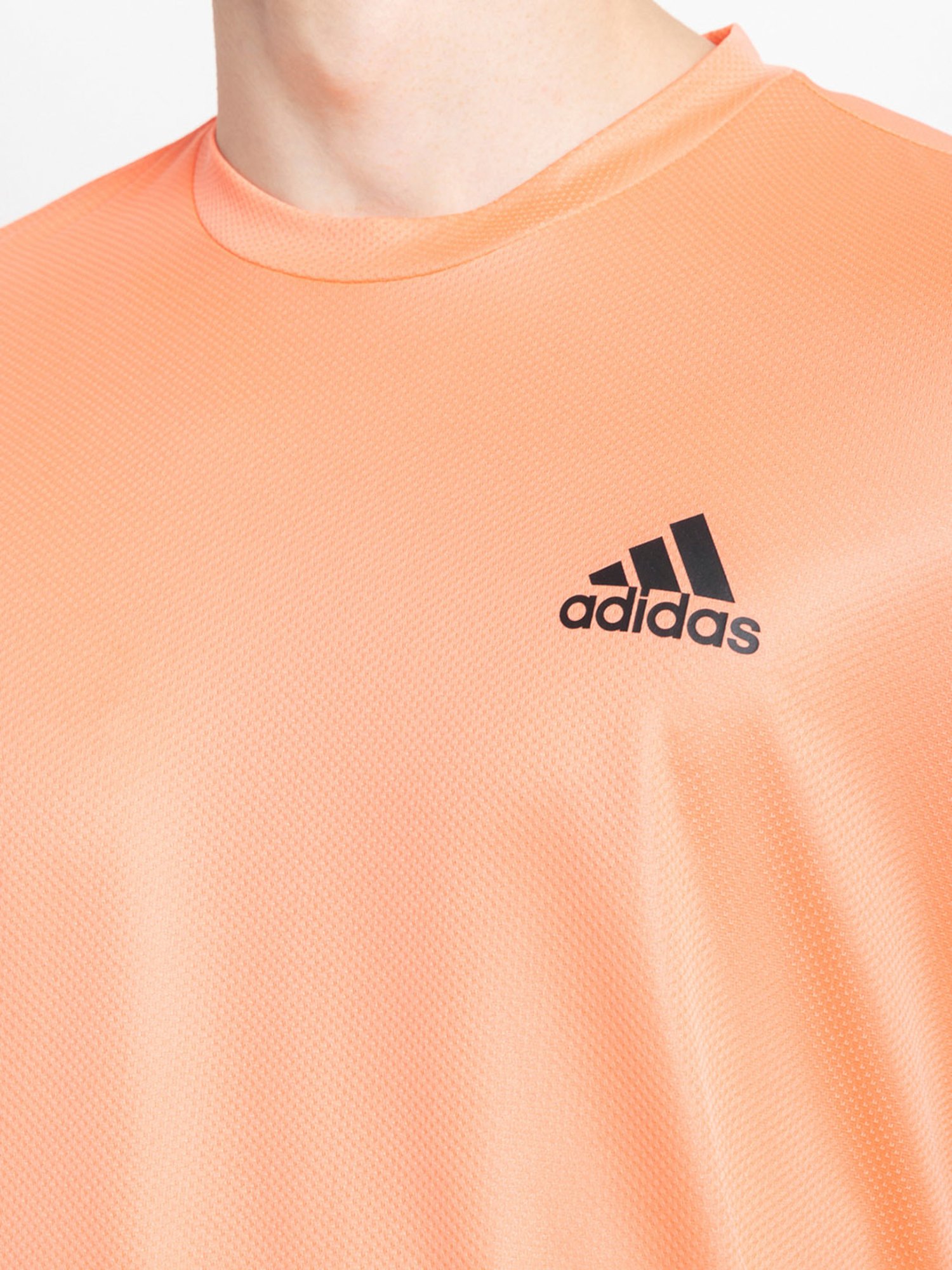 adidas Orange Regular Fit Aeroready Designed For Movement T-Shirt