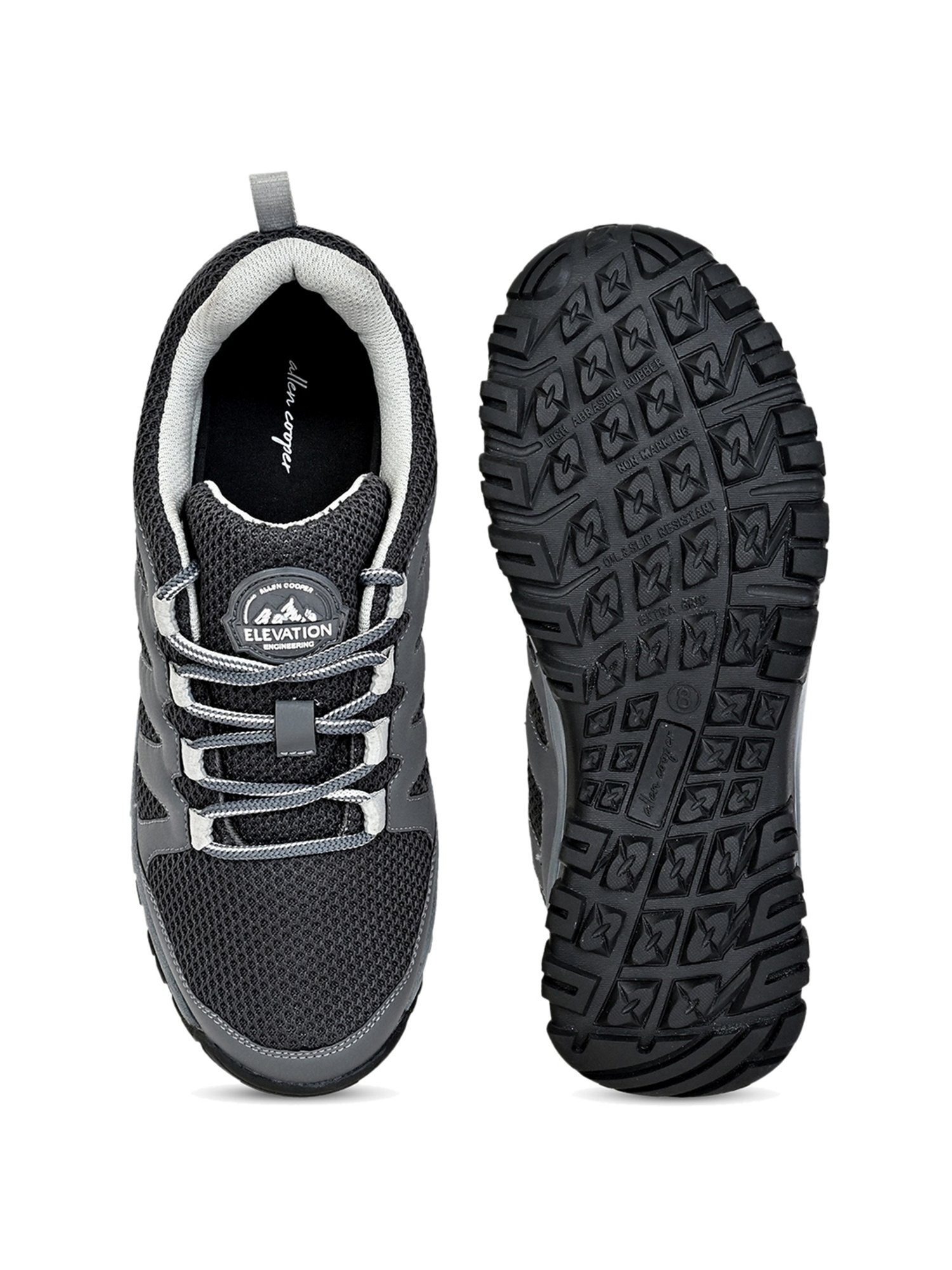 Allen cooper Men's Grey Outdoor Shoes