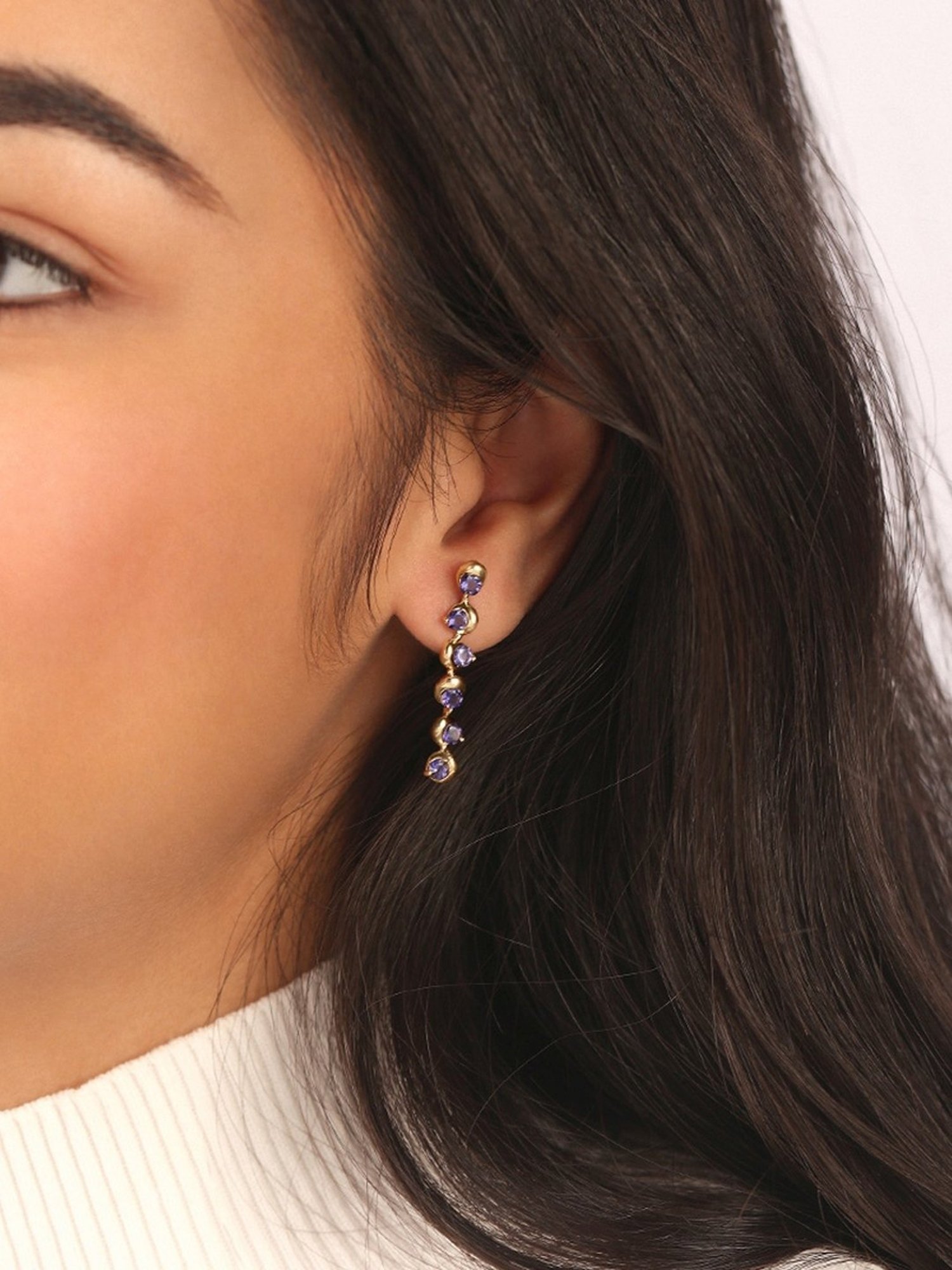 P.C. Chandra Jewellers 14 kt Gold Earrings