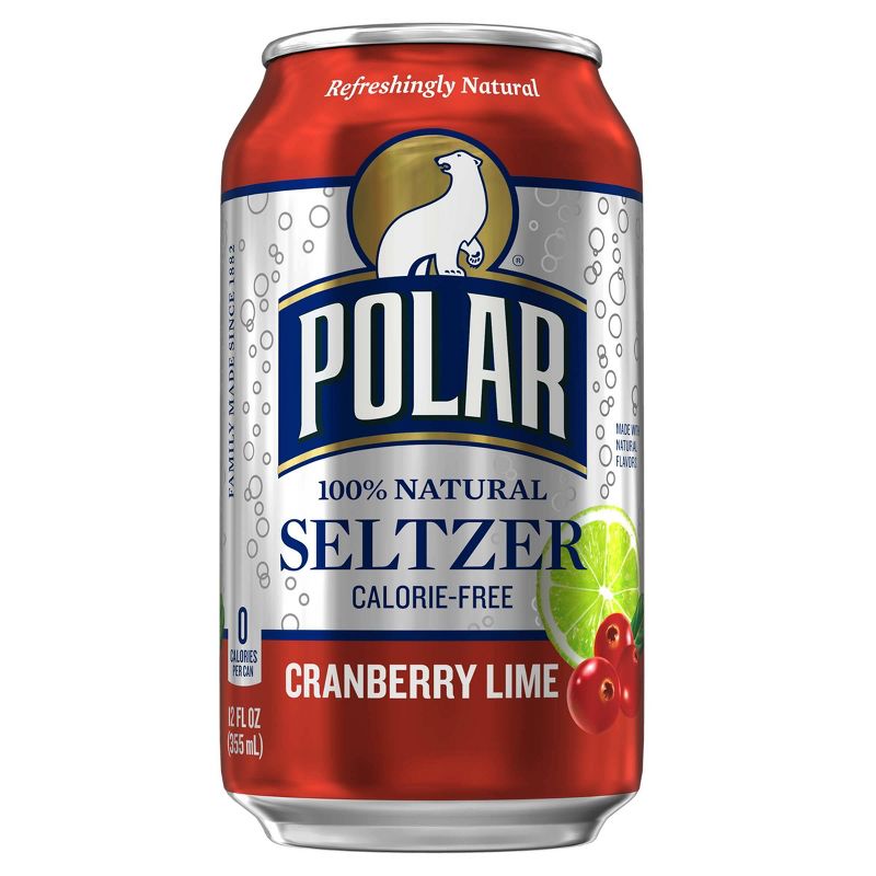 Polar Cranberry Lime Seltzer Water - 8pk/12 fl oz Cans