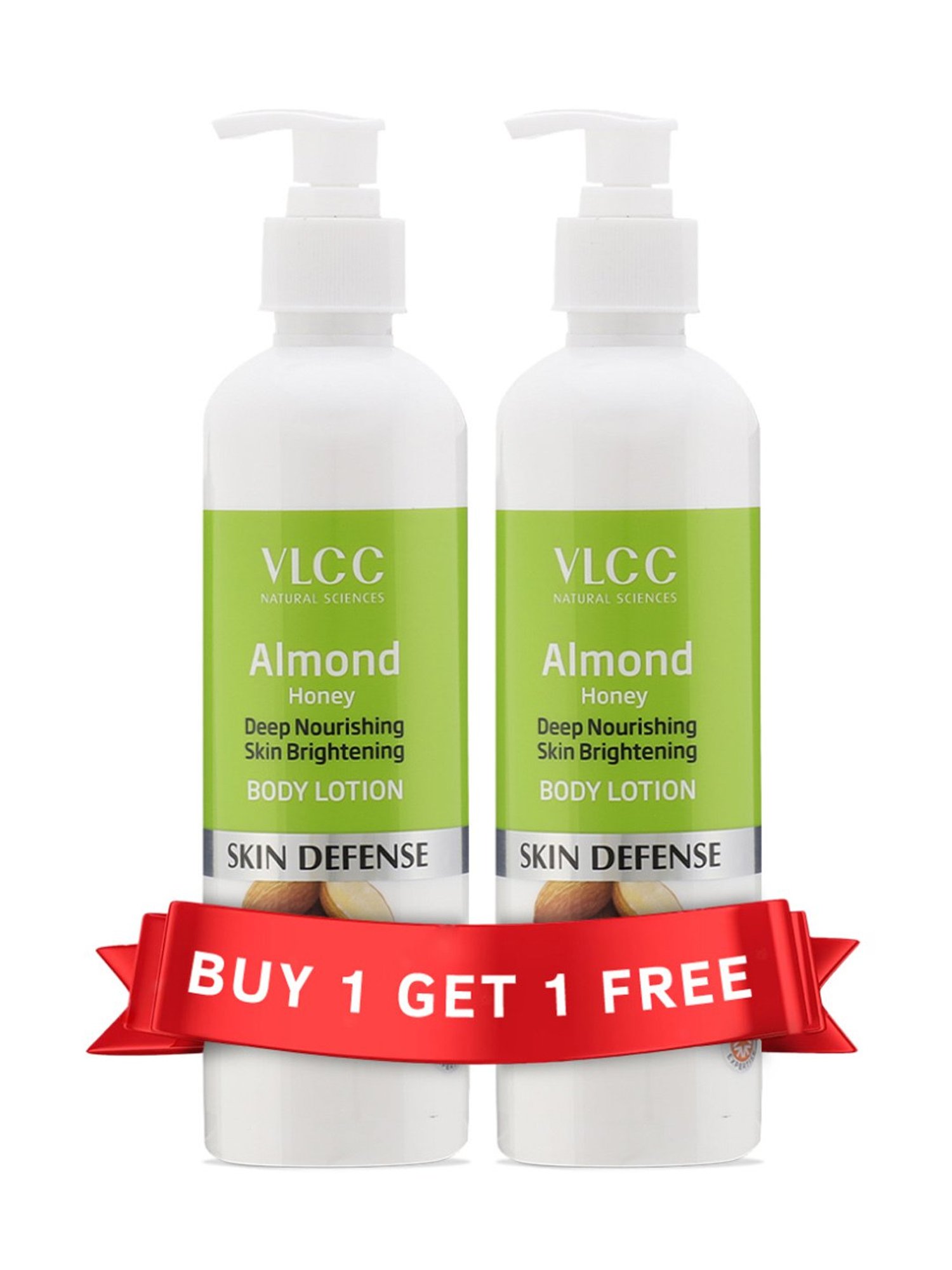 VLCC Turmeric Berberis Face Wash and Sunscreen Lotion SPF 25 PA+, Almond Body Lotion Combo