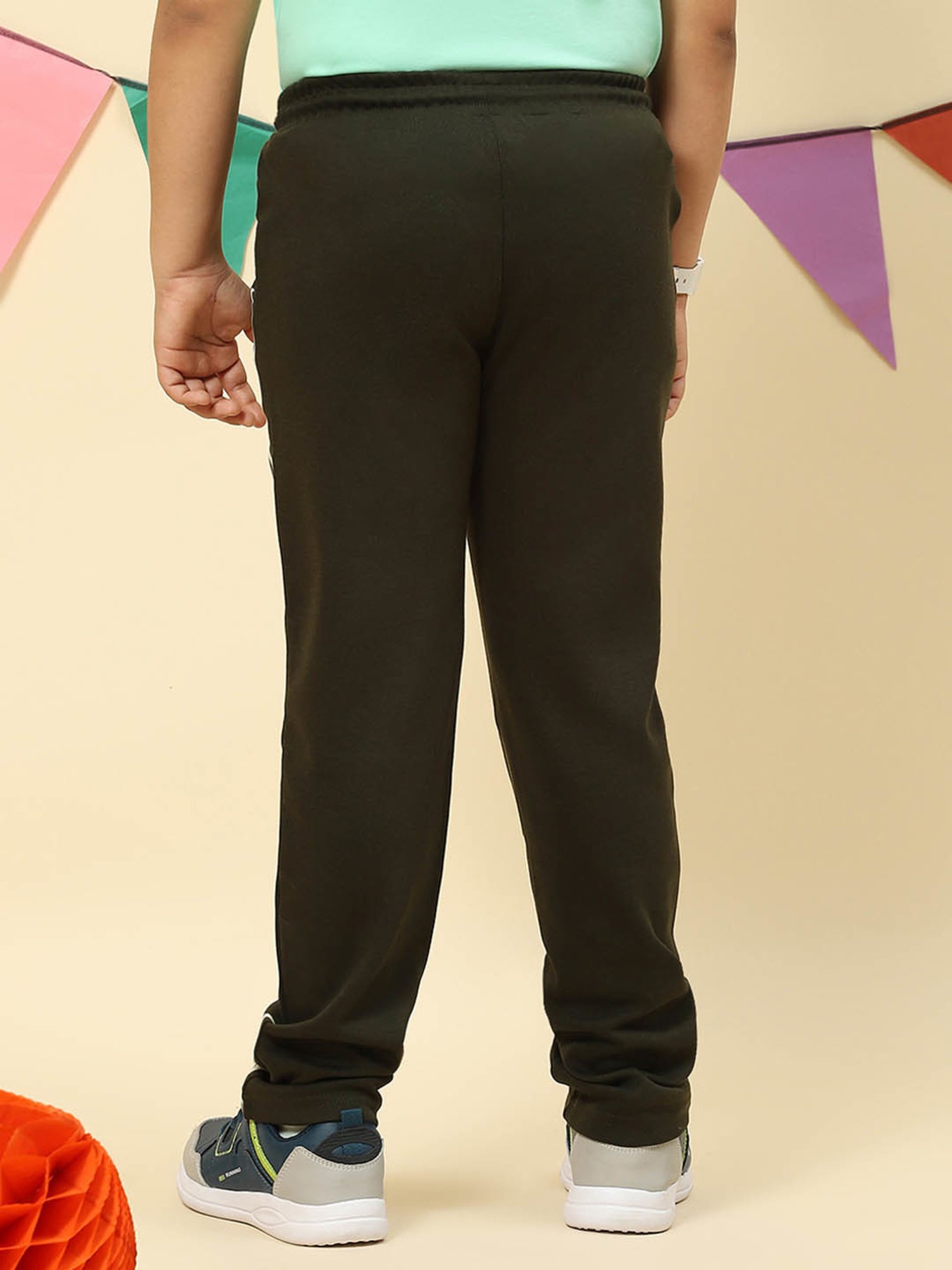 Monte Carlo Boys Olive Printed Trousers