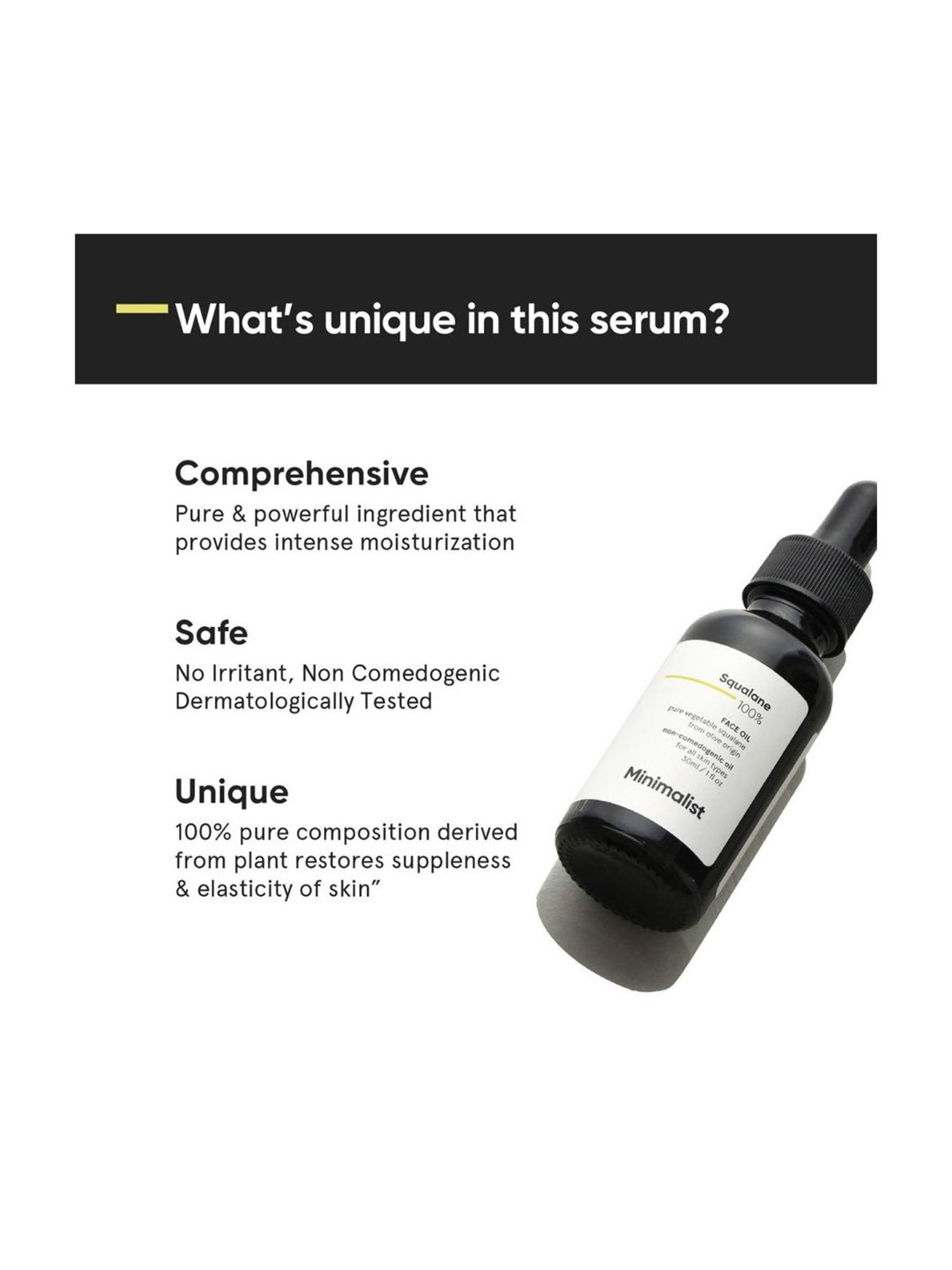 Minimalist Squalane Face Oil - 30 ml