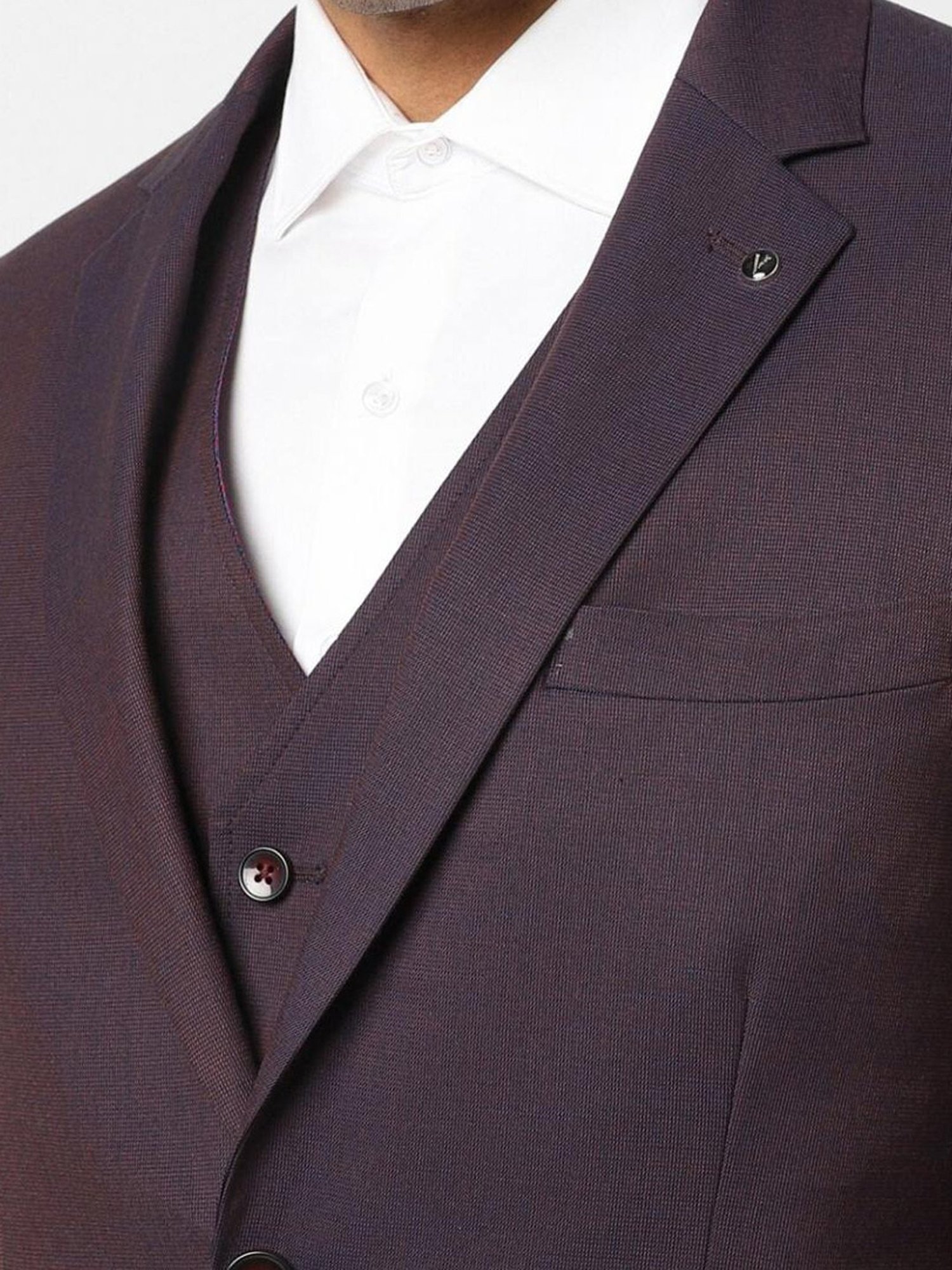 Parx Black Regular Fit Two Piece Suit