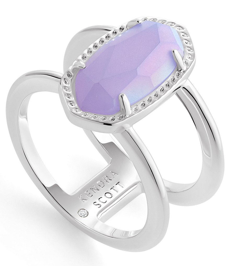 Kendra Scott Elyse Silver Double Band Ring